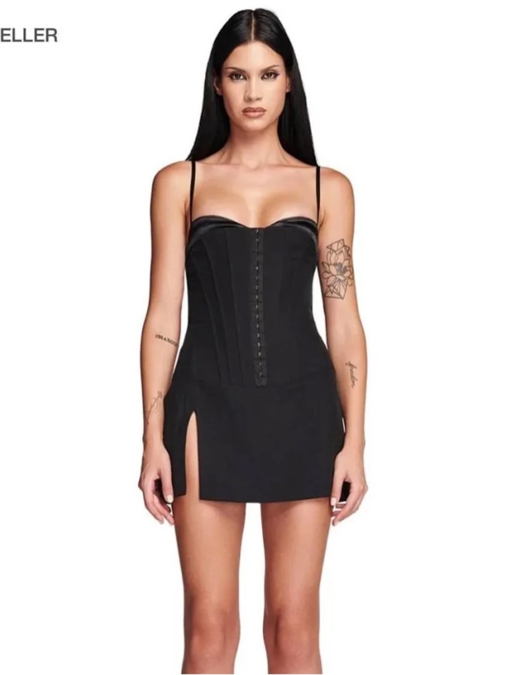 I.AM.GIA Friella Black Mini Corset Dress